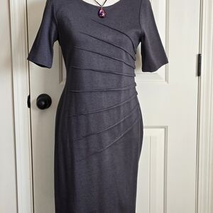 Calvin Klein Charcoal Midi Dress